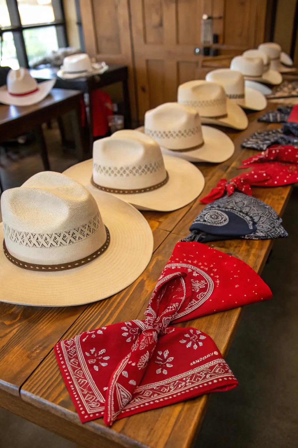 Supply visitors with ten-gallon hats and headscarves to help them get into character.