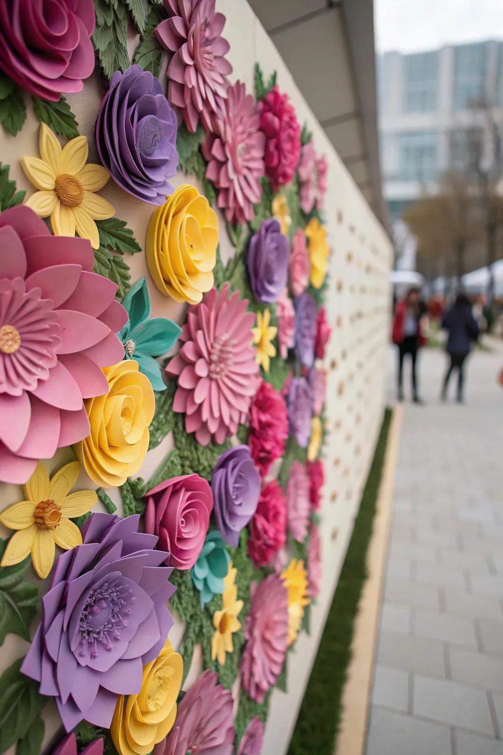 3D floral art gives a vibrant touch to any room.