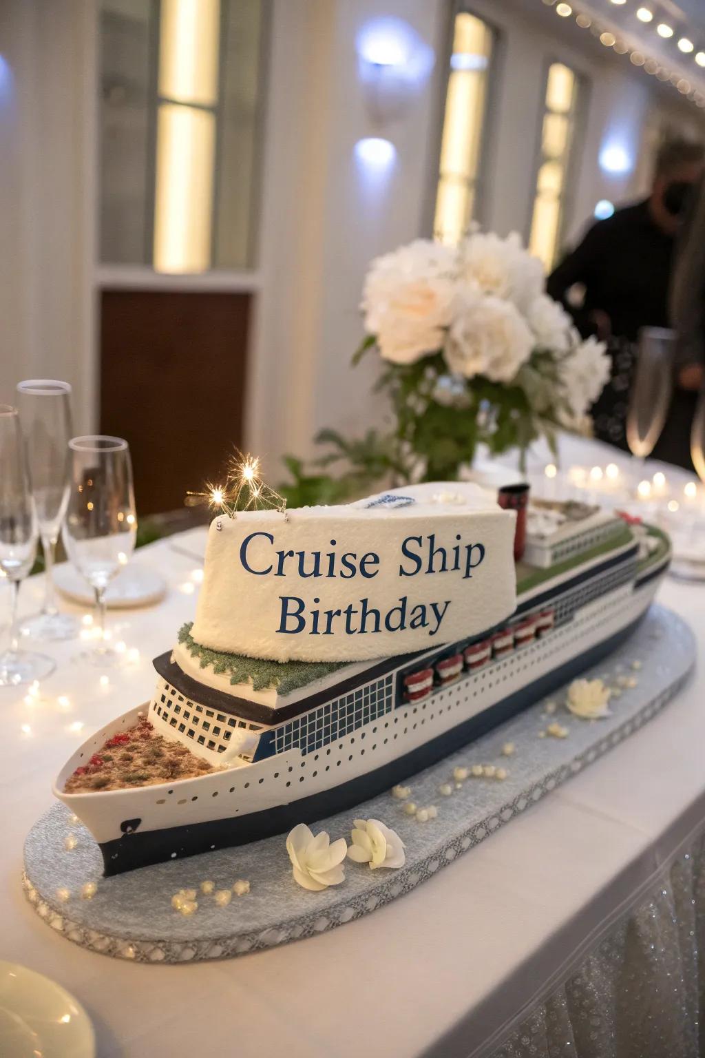 A custom message makes this cake exceptionally unique.