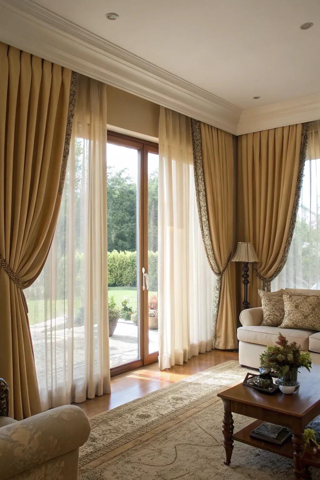 Full-length curtains add drama and elegance to any space.