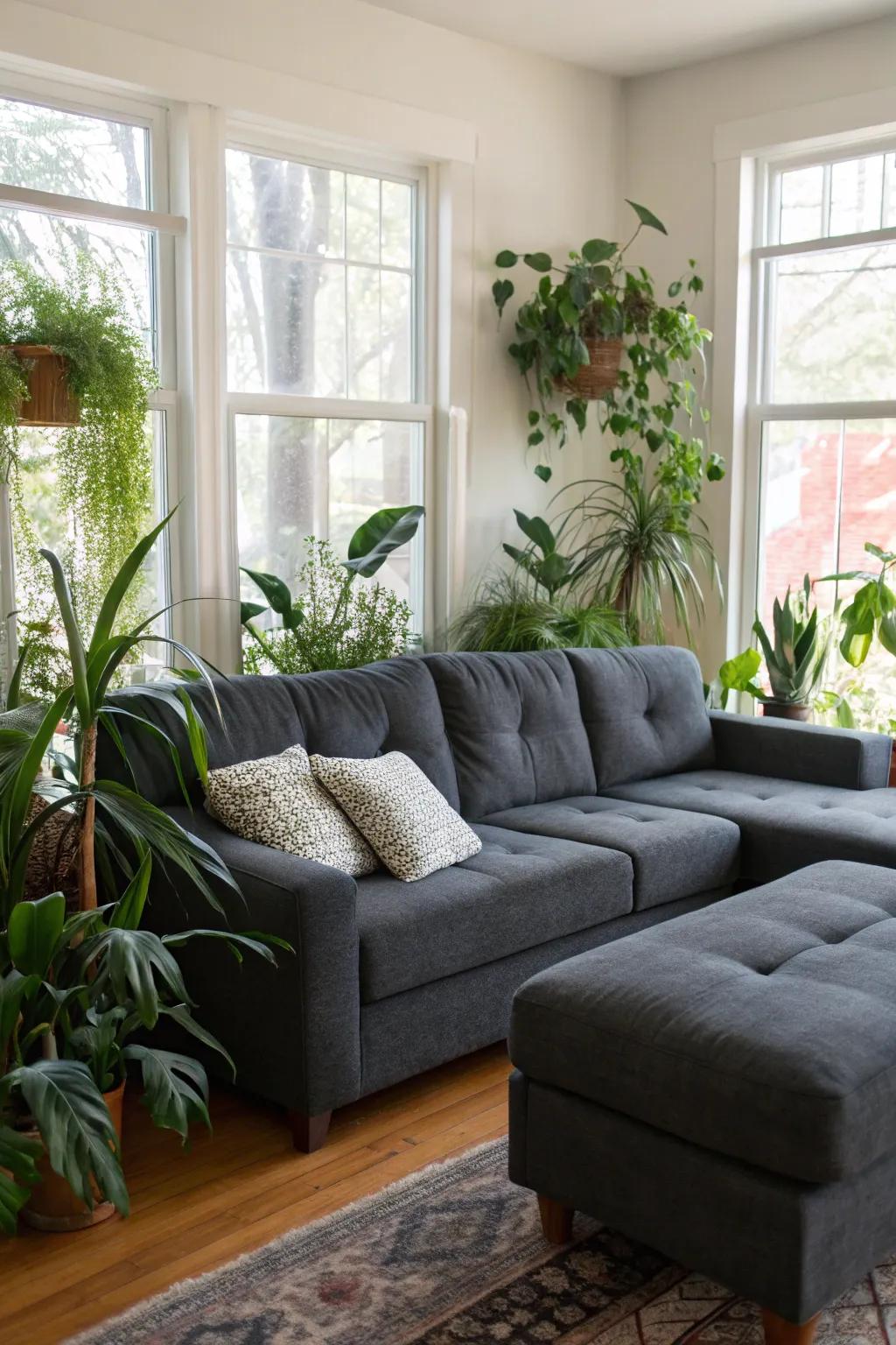 Greenery can breathe vitality into your living space.