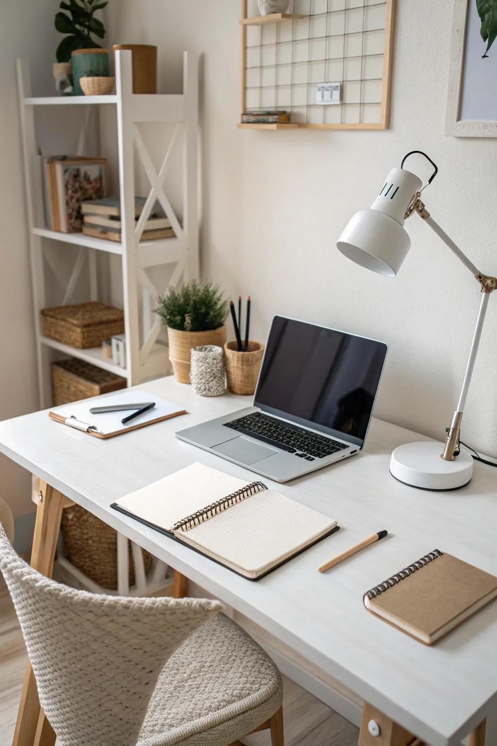 Minimalist aesthetics encourage concentration and peace.