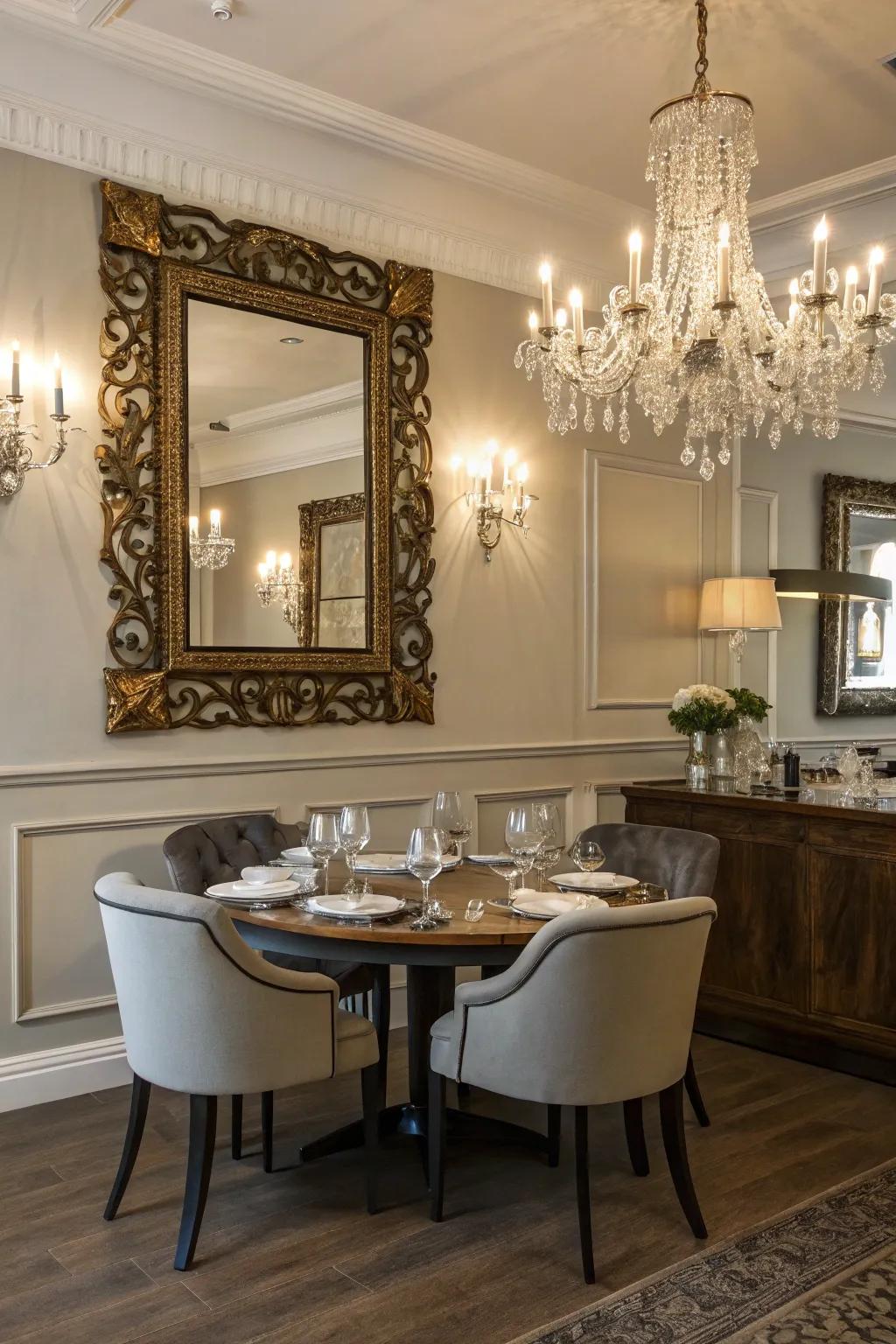 A decorative border enriches contemporary decor with a vintage essence.