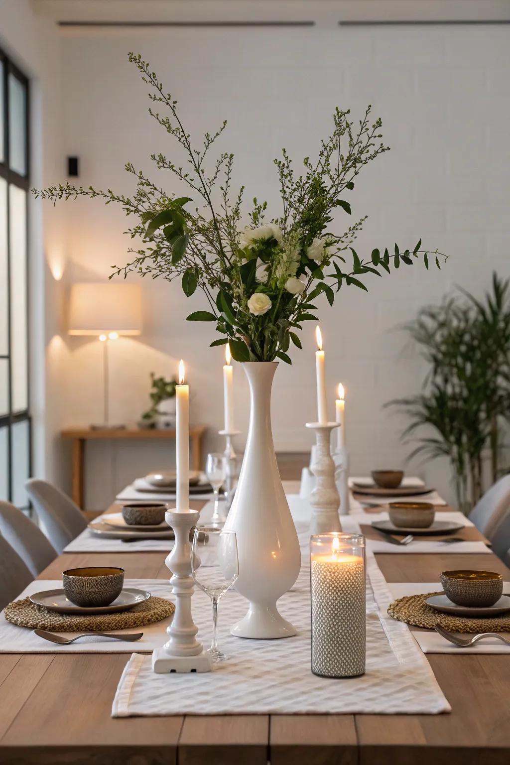 Symmetry brings order and elegance to your dining table setup.