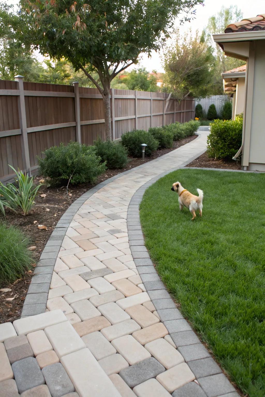 Promenade blocks supply structure and effortless access.