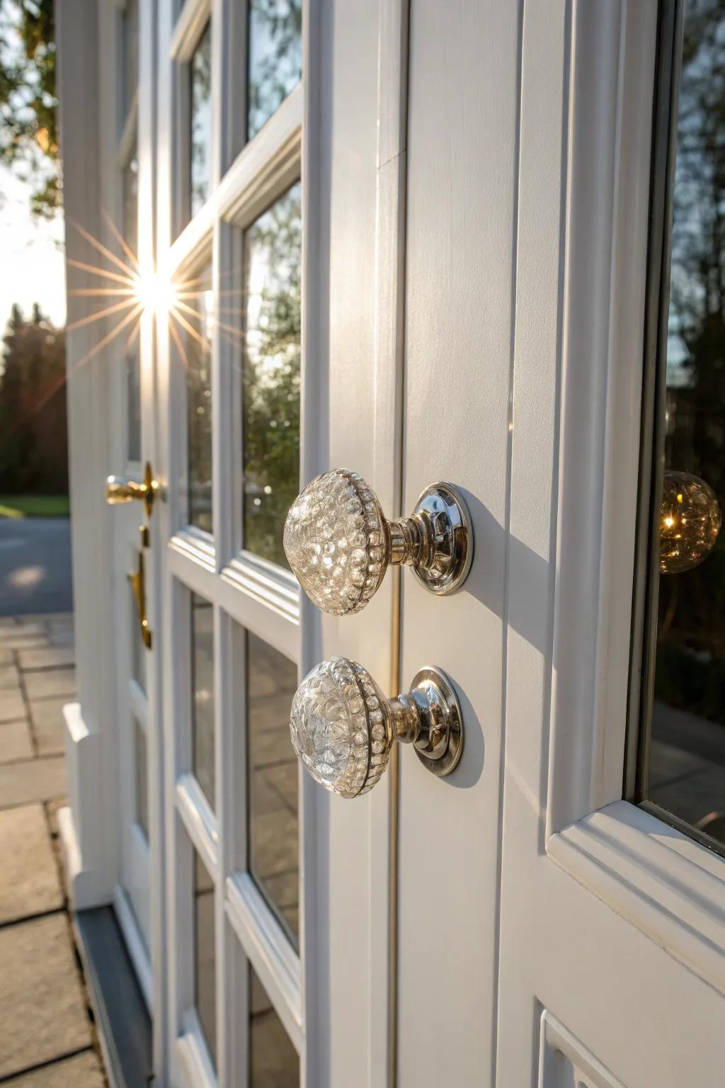 Crystal cut handles for a glamorous touch.