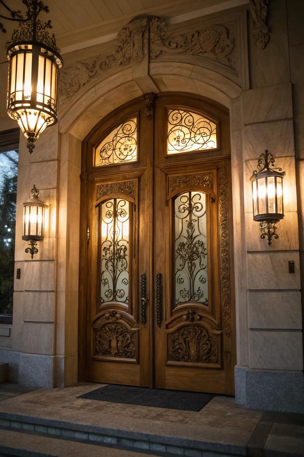 Craft evening elegance with thoughtfully placed lighting accents.