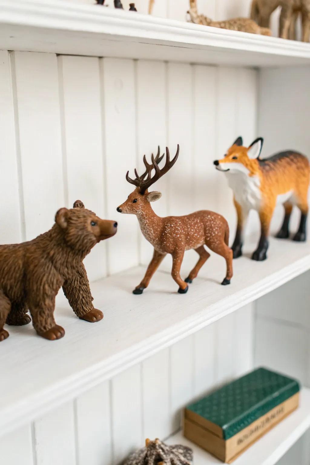 Little figurines for imaginative play.