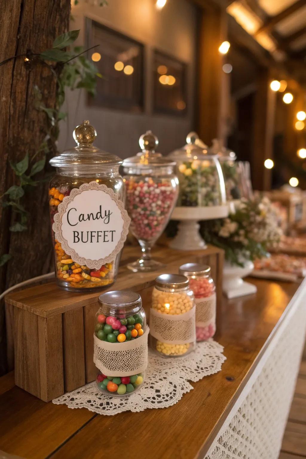 Appealing ornamental labels adding a personalized touch.