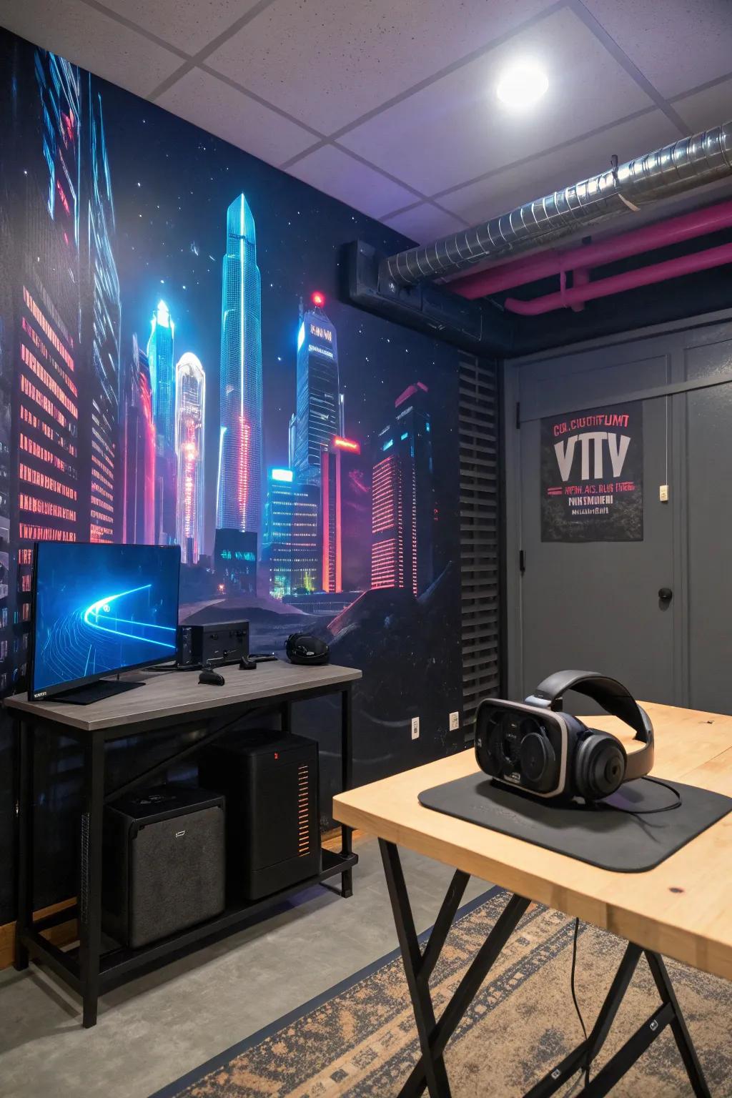 Venture into new dimensions with a dedicated VR area.