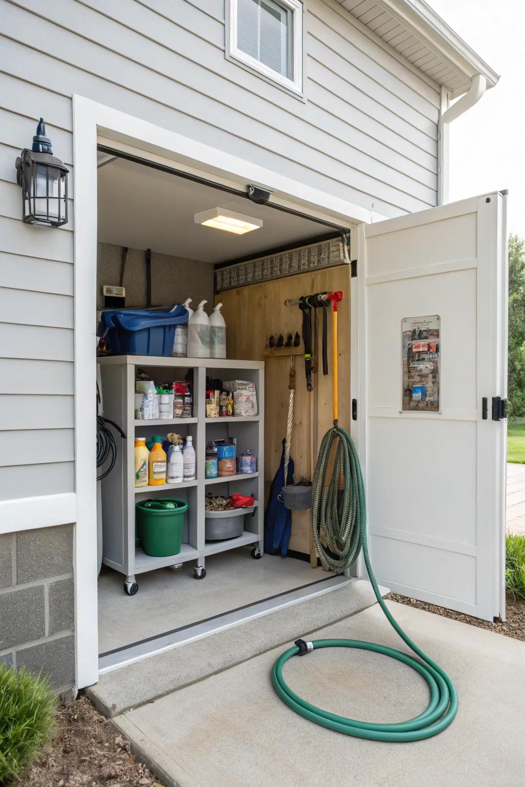 A pet center ensures your furry friends and your home stay clean.