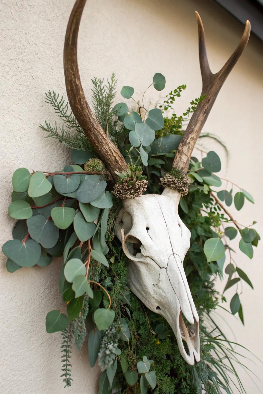 Freshen up your display with greenery.