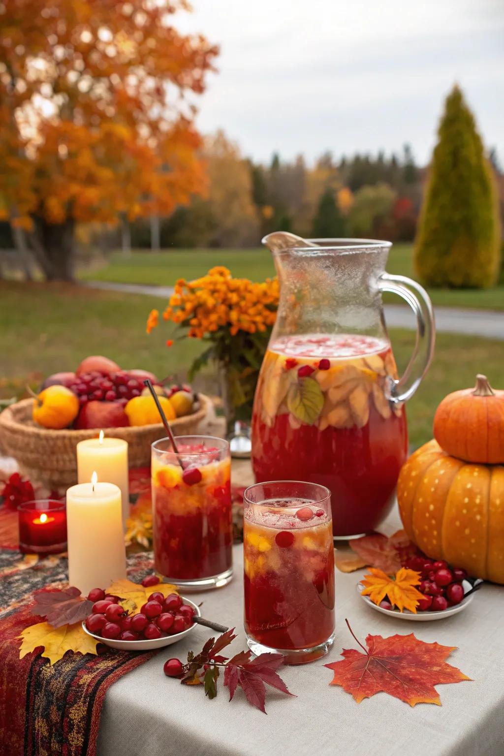 Seasonal drinks introduce a celebratory flair to your fall gathering.