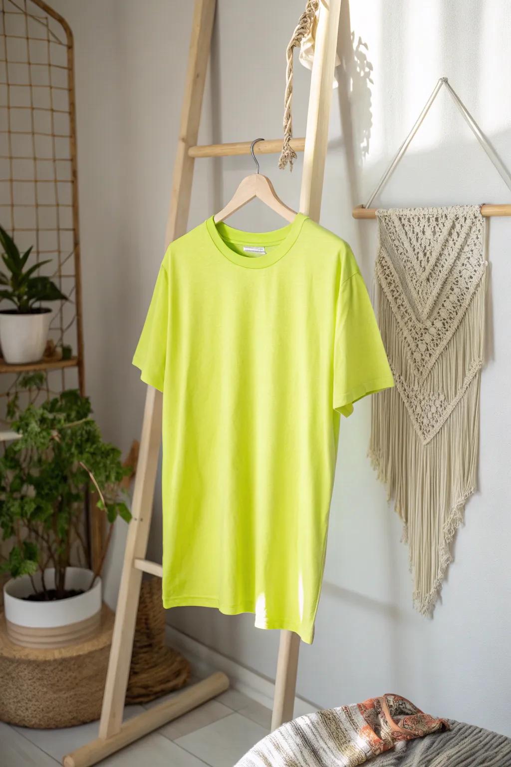 Stand out with vibrant hues: Transform your family reunion with a pop of neon green.