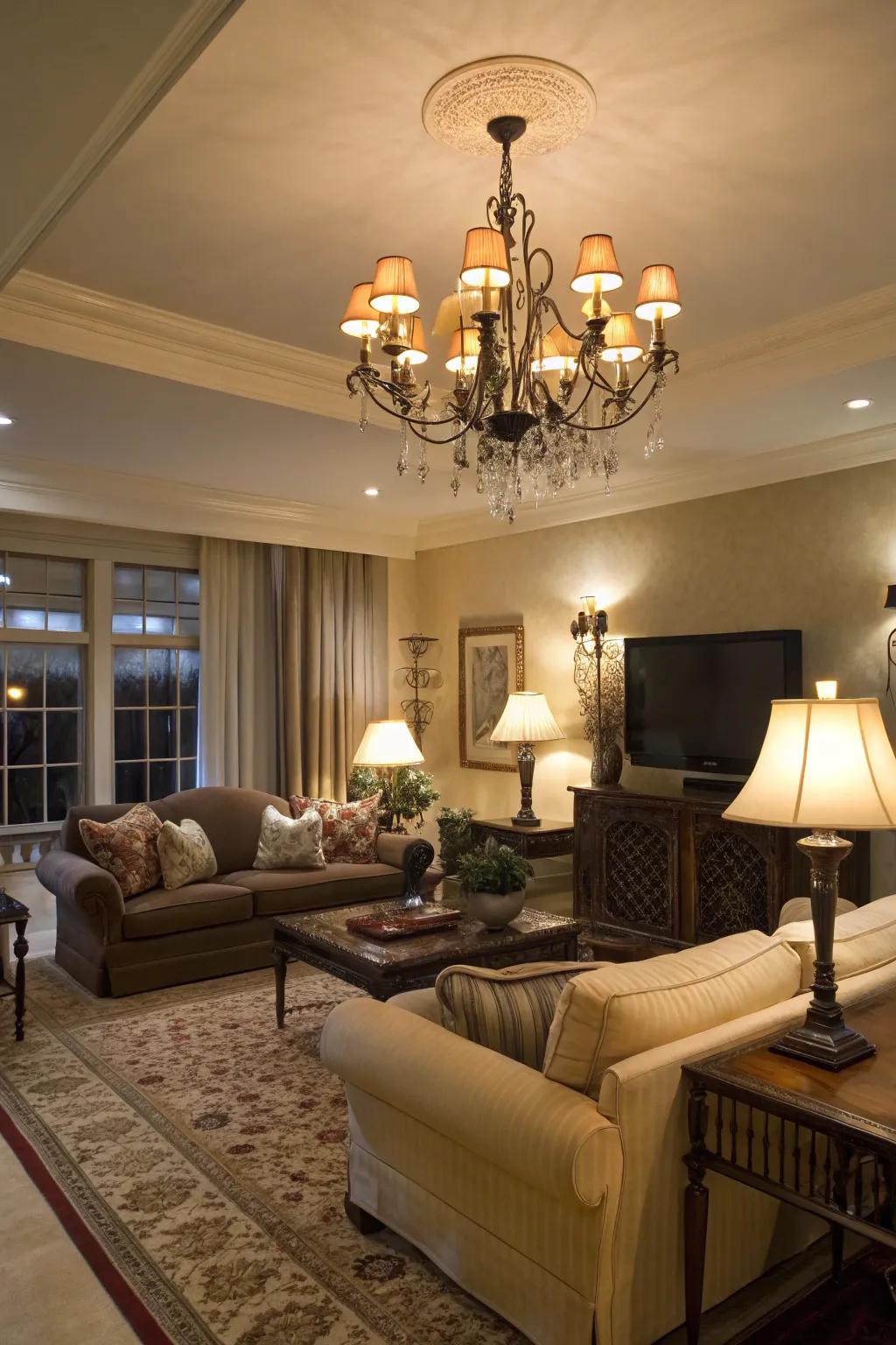 Lighting sets the mood.