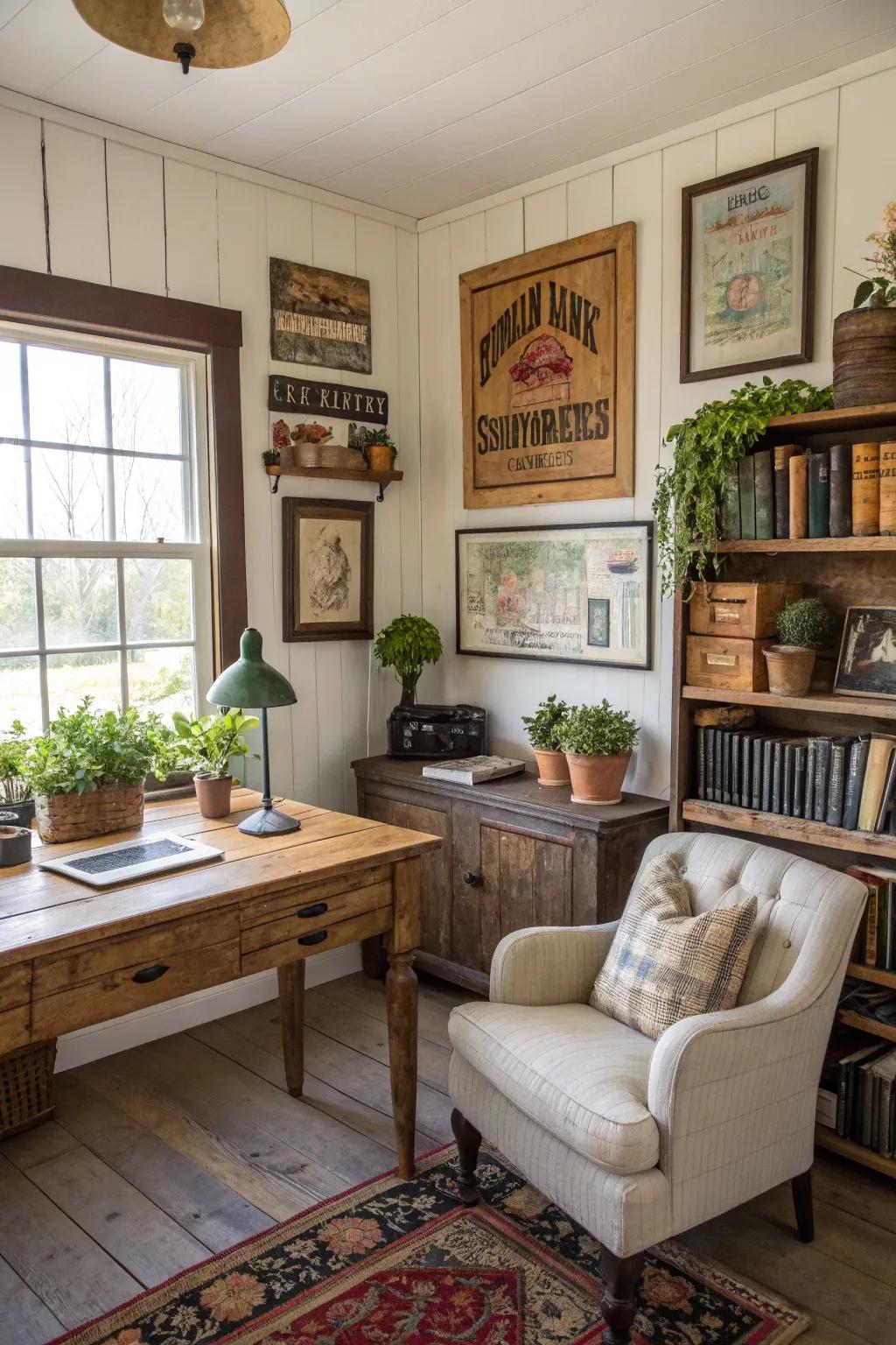 Countryside embellishments contribute personality and allure.