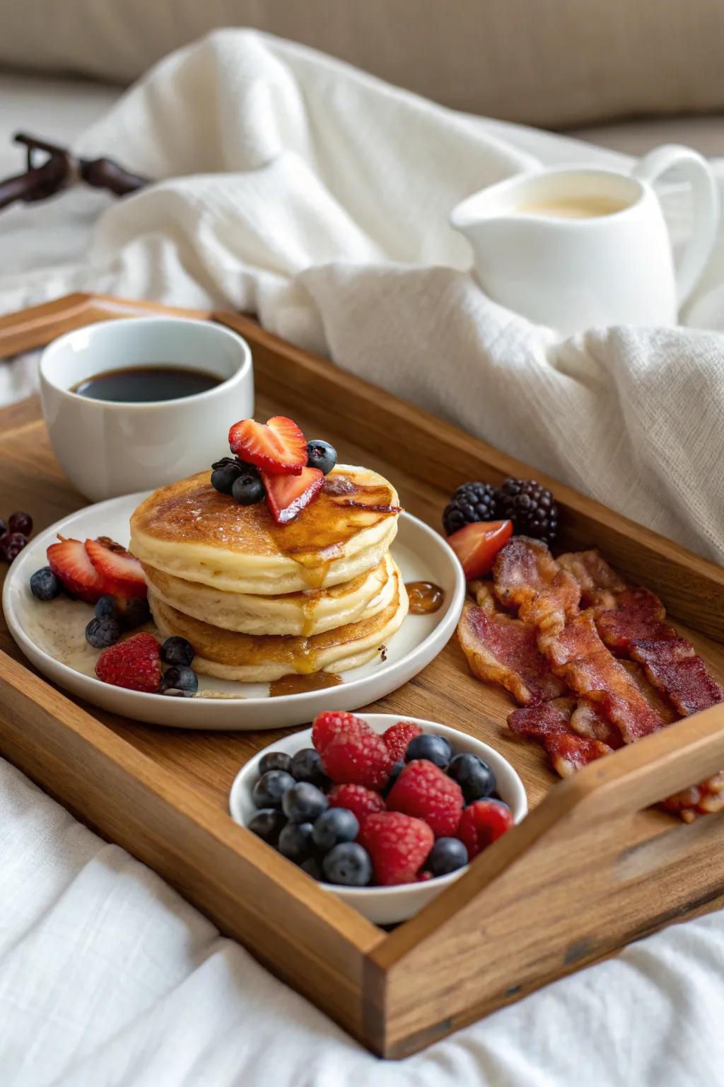 Start Father&rsquo;s Day with a delicious breakfast in bed.