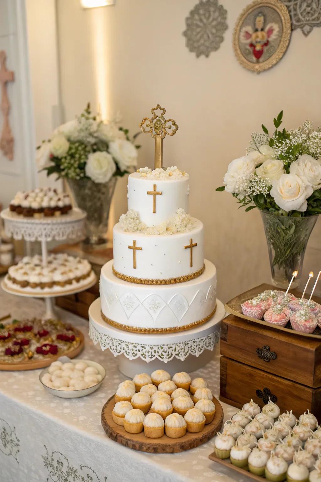 A dessert display with themed treats creates a delightful visual and culinary experience.