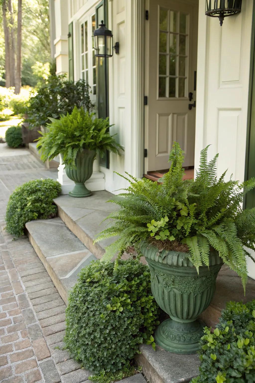 Welcome guests with a lush, green entrance.