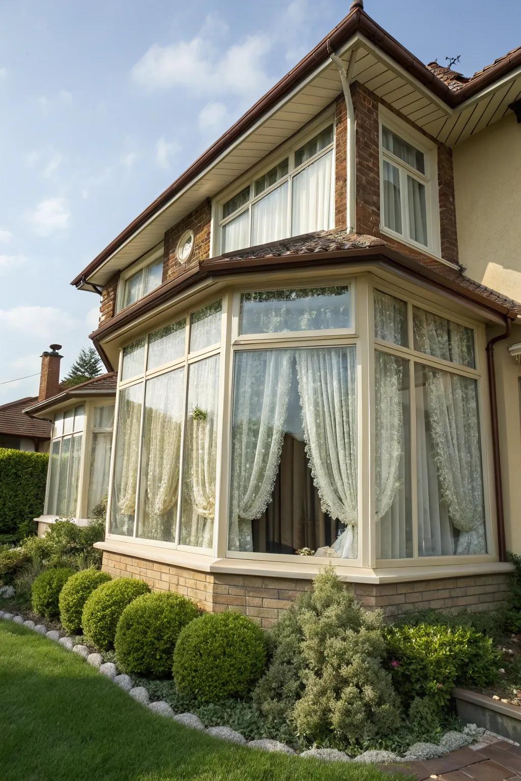 A projecting window adds charm and light to your home.