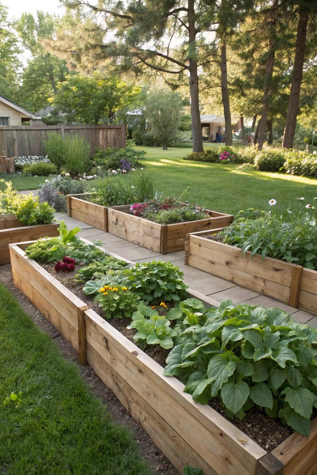 Wooden borders add sharpness and a natural feel.