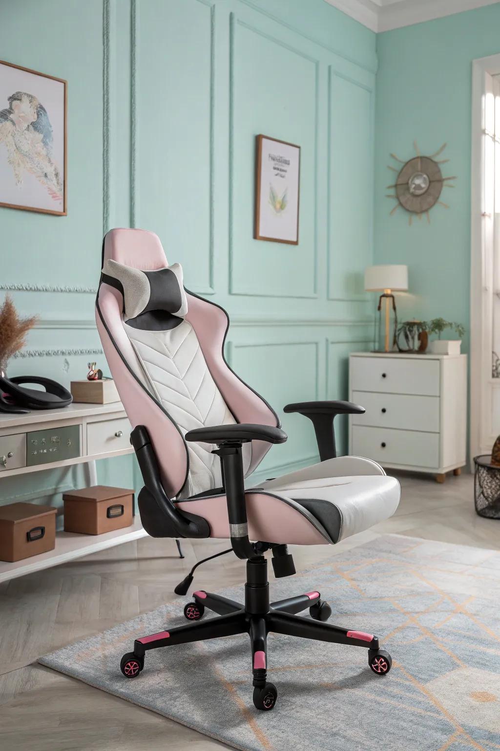 A comfortable chair is crucial for long gaming periods.