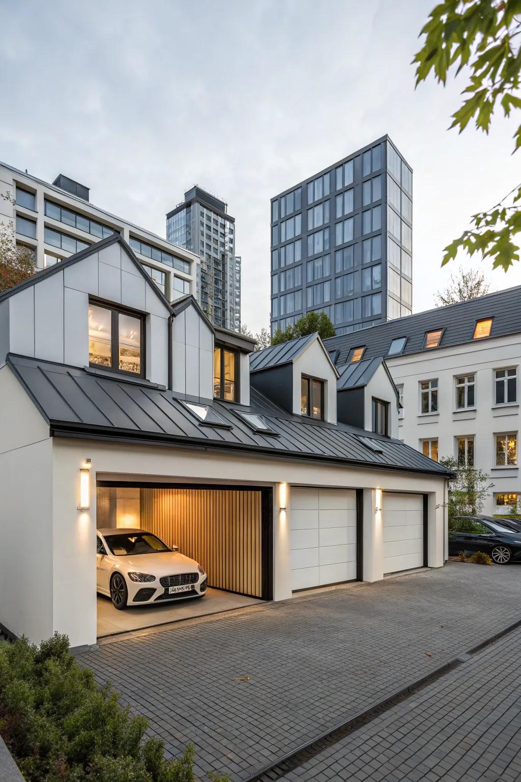 Contemporary dormers introduce modern style to traditional environments.