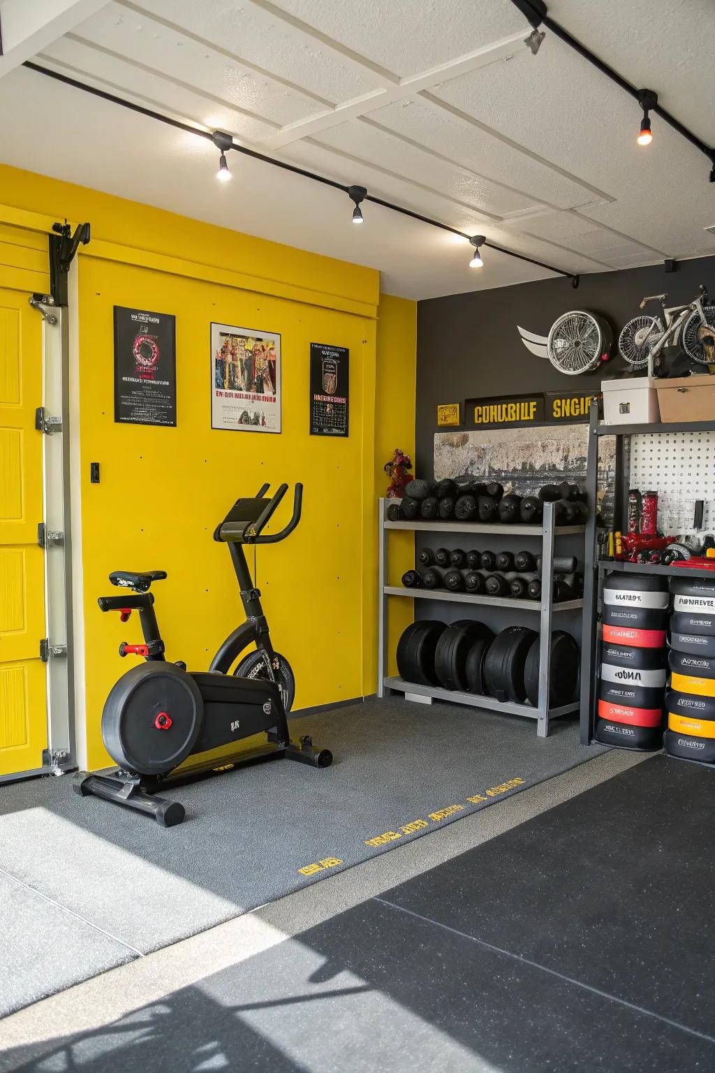 Sunflower yellow highlights can infuse a cheerful mood to your exercises.