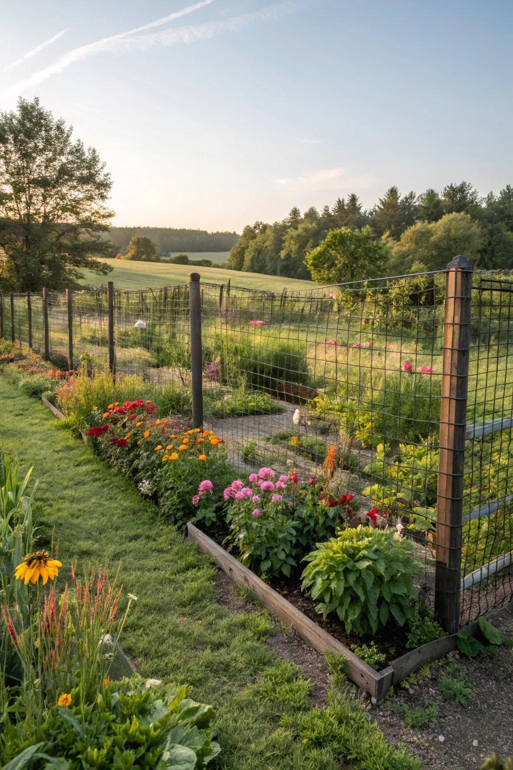 Versatile wire mesh offers essential protection for a thriving garden.
