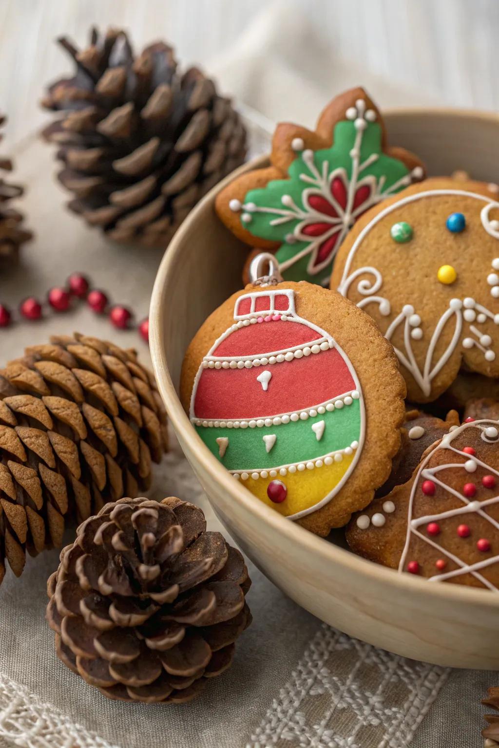 Gingerbread adornments that serve a dual purpose.