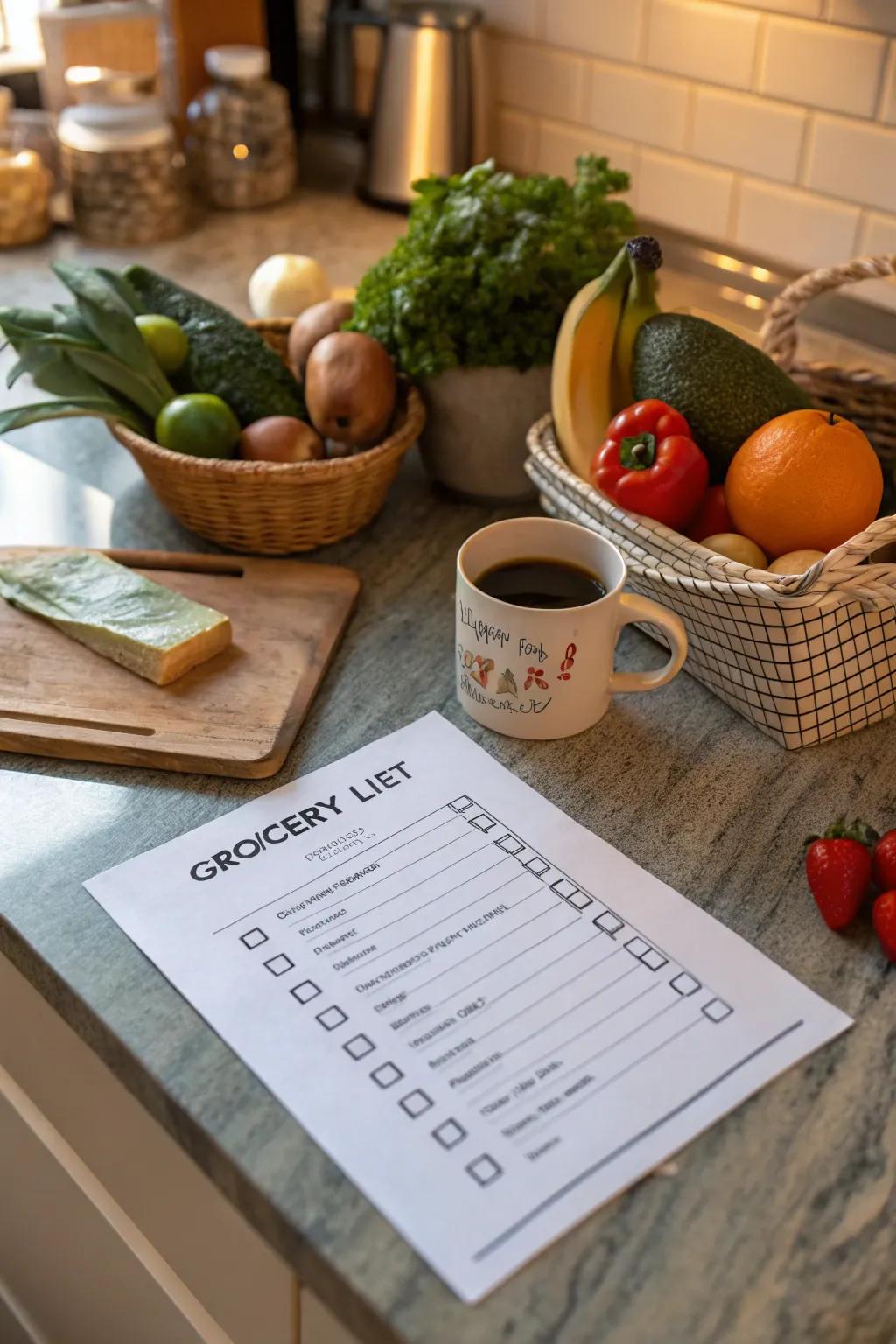 Check boxes aid in monitoring your progress and bring a rewarding aspect to your list.
