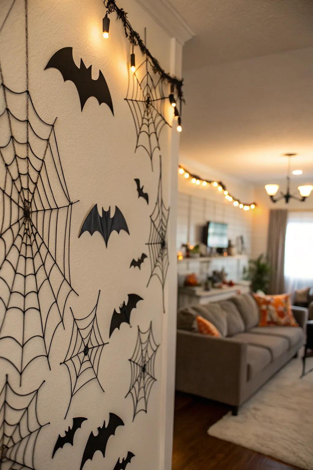 Transform your walls into an eerie exhibit.
