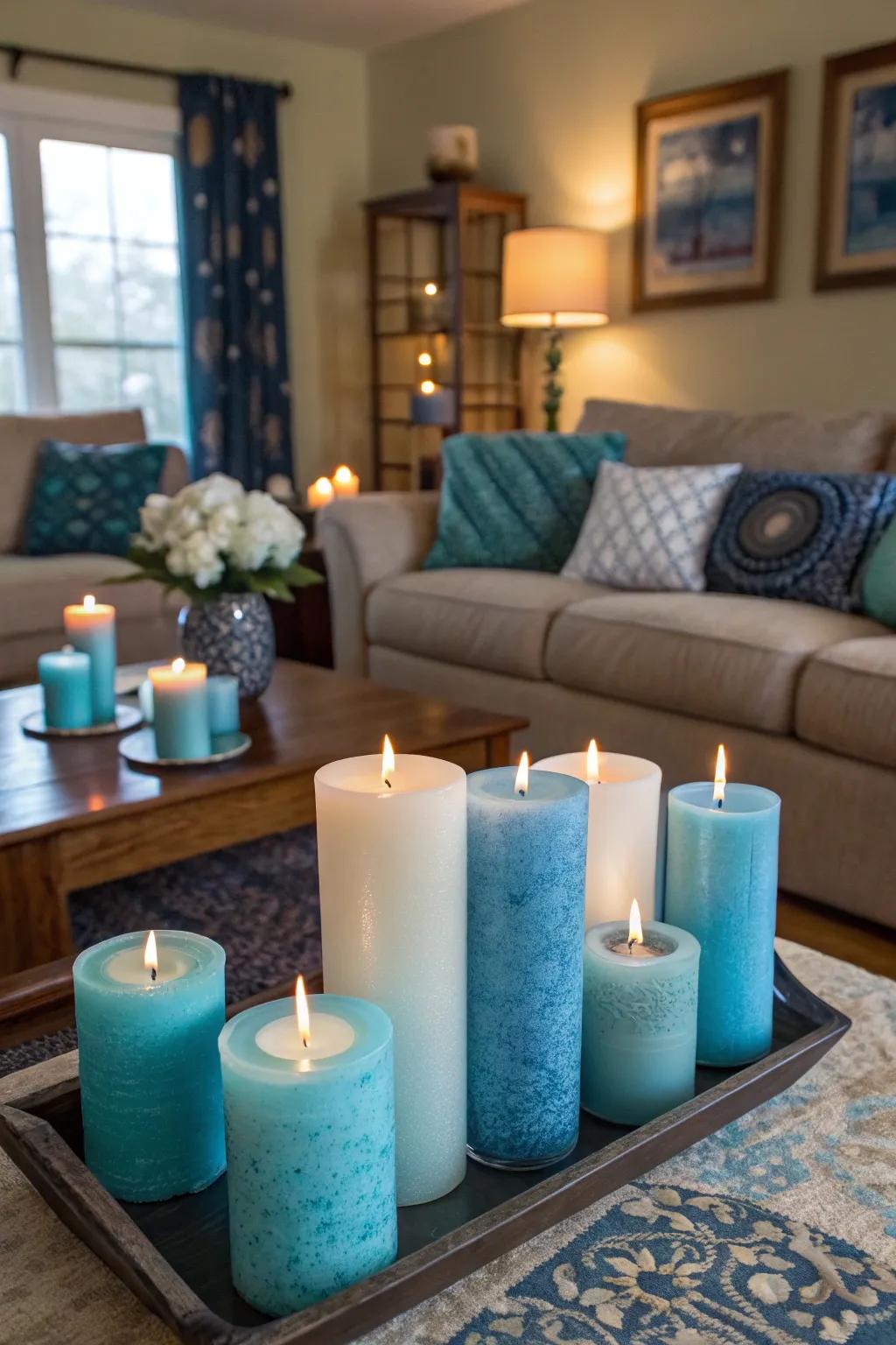 Enrich the atmosphere through formations of luminary sticks.