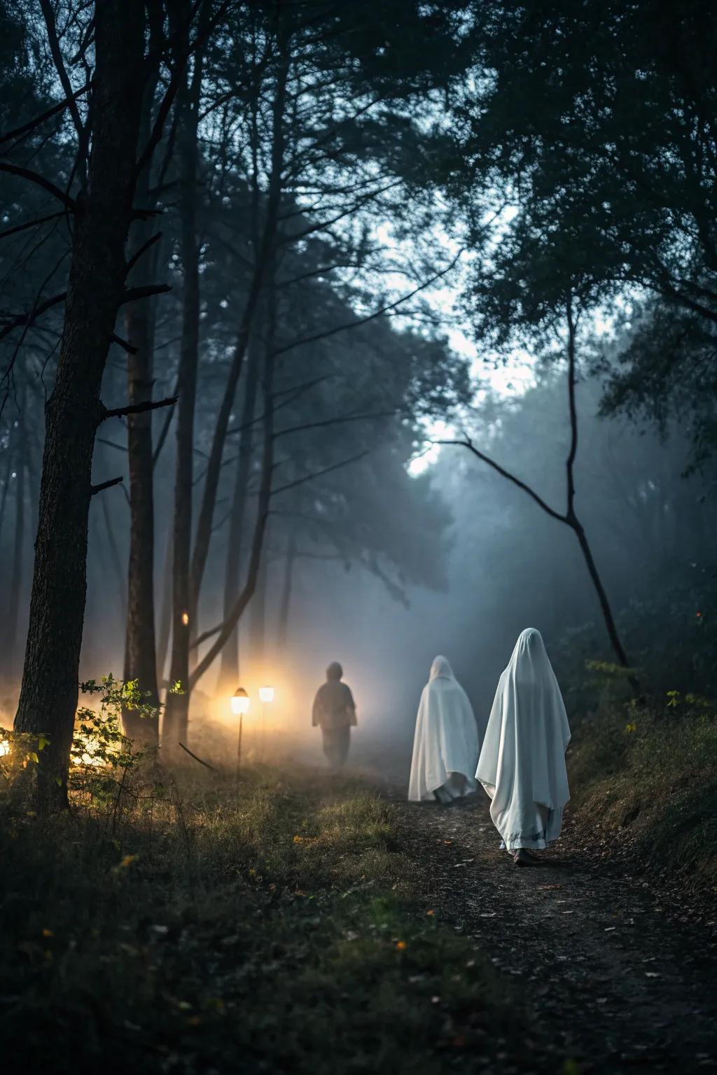 Illuminate the fear with strategically placed lights along your trail.