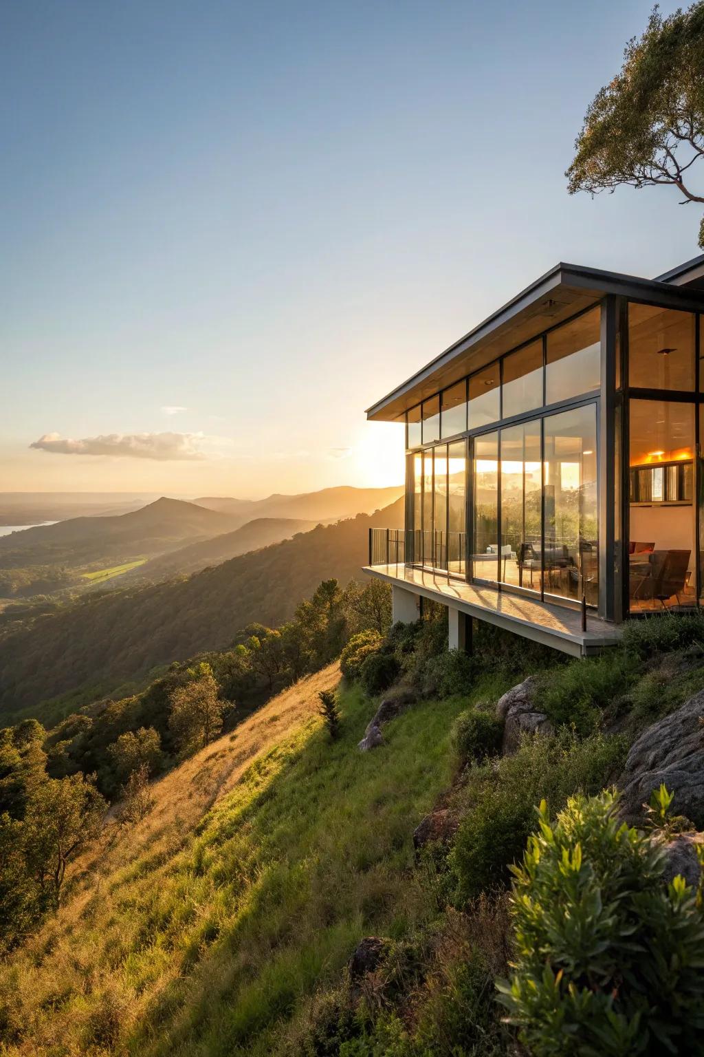 Floor-to-ceiling windows that draw the loveliness of the outdoors in.