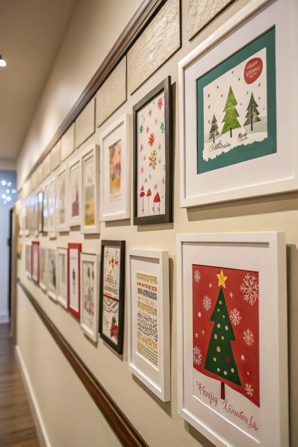 Convert open frames into joyful card exhibits.