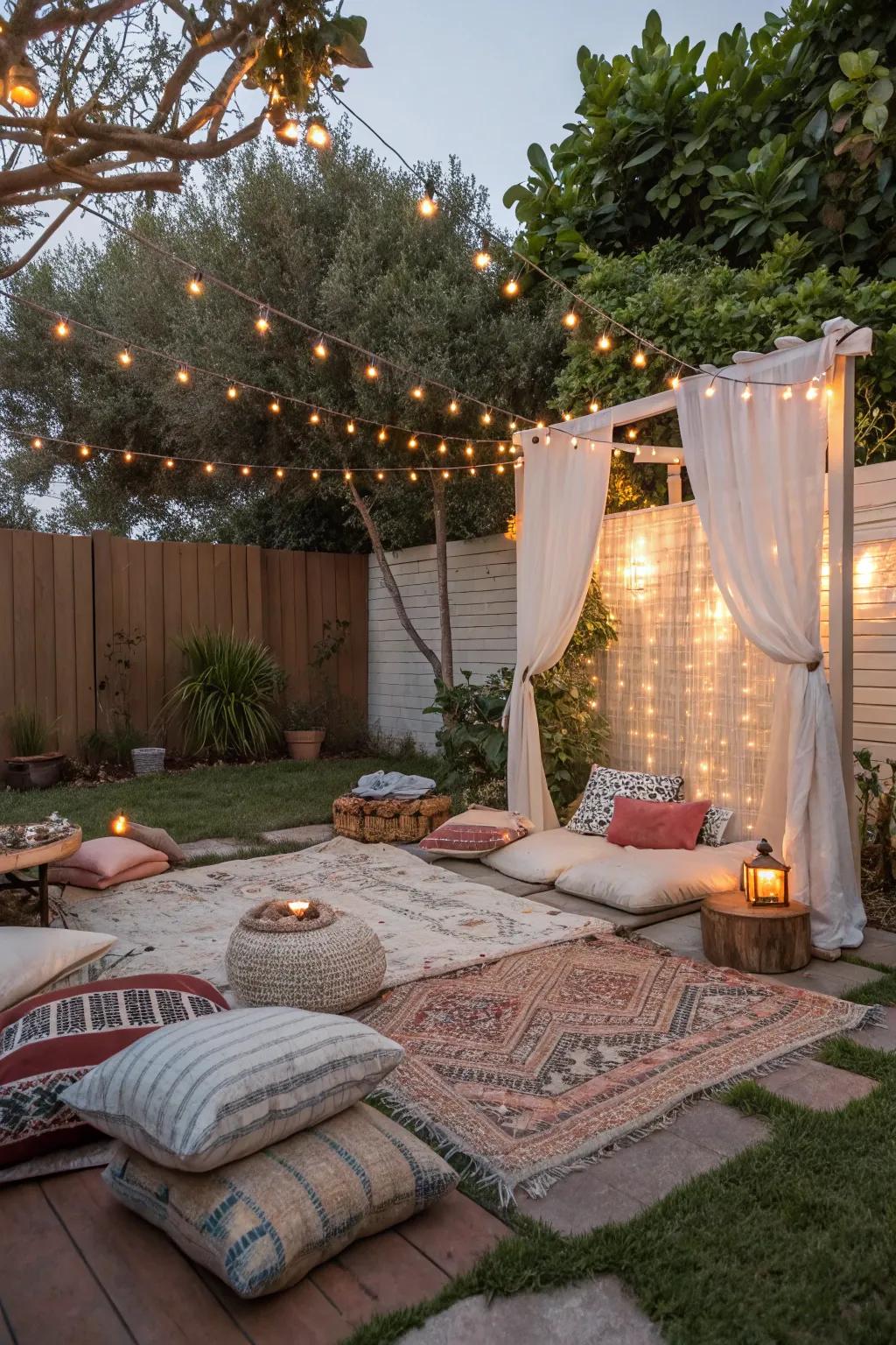 Chill out in style with a Bohemian Backyard Bash.