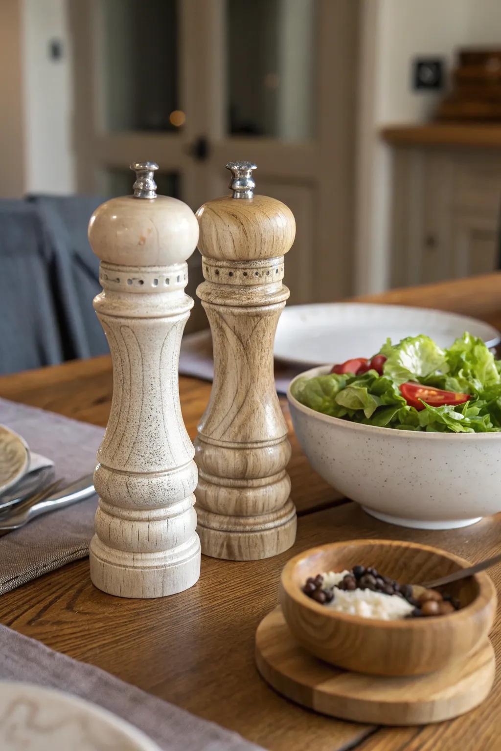 Chic mills that function as attractive decor elements.