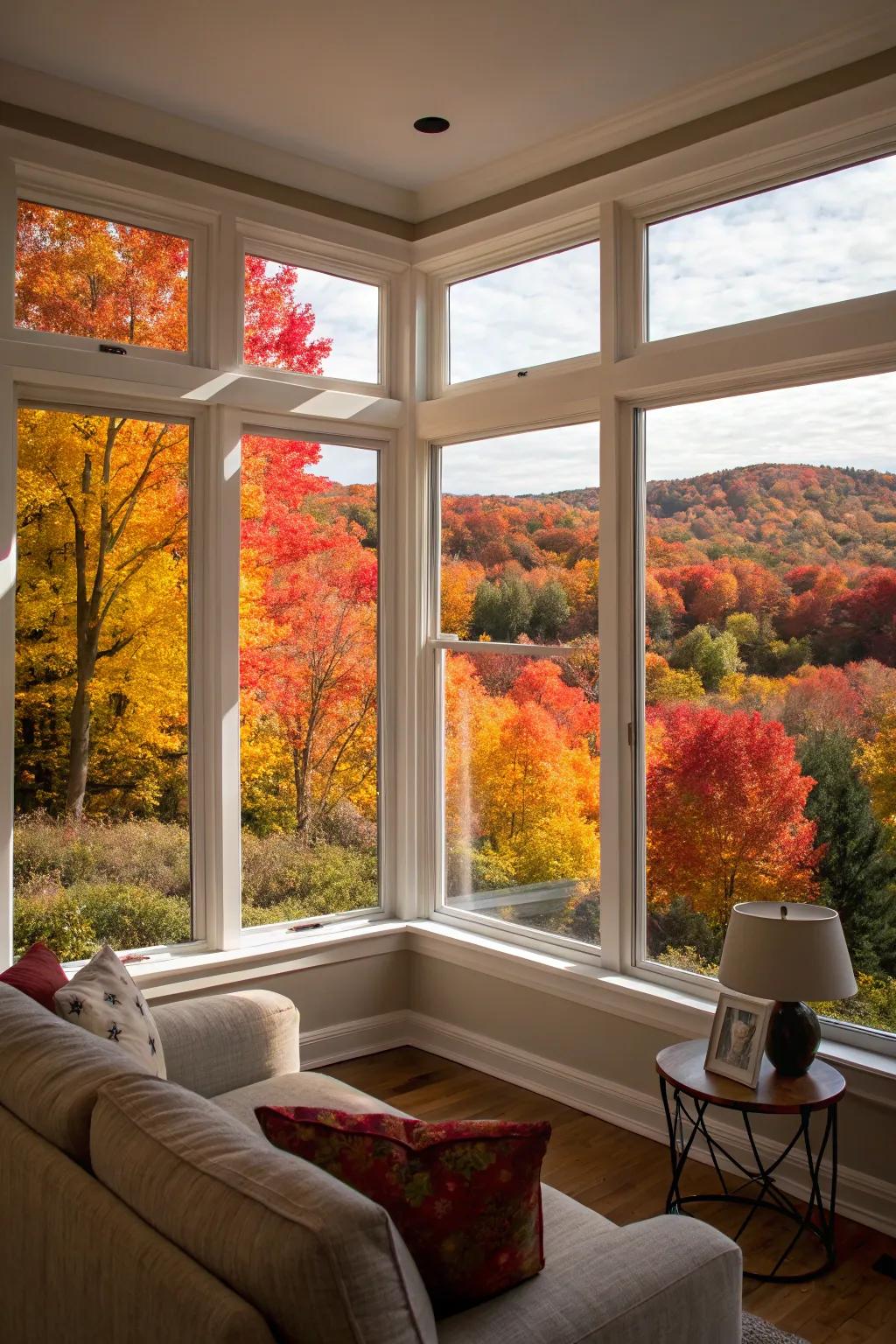 Appreciate the beauty of the outdoors with casement windows that let in the fresh air.