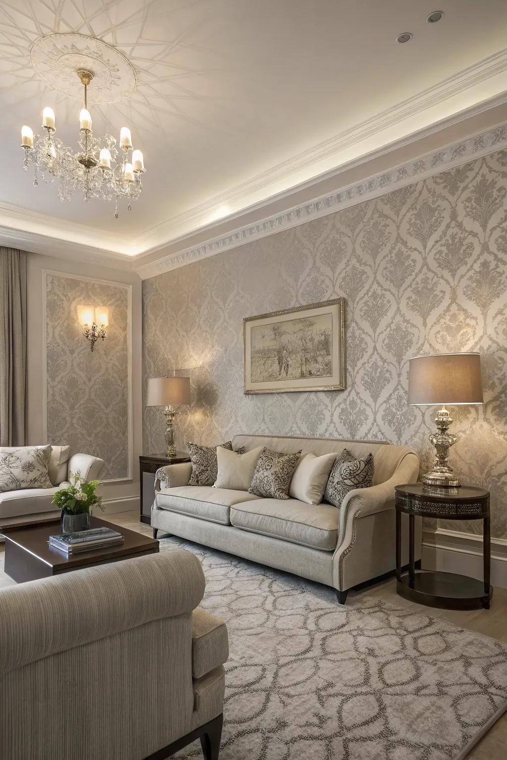 Textures provide subtle drama and depth to your living area.
