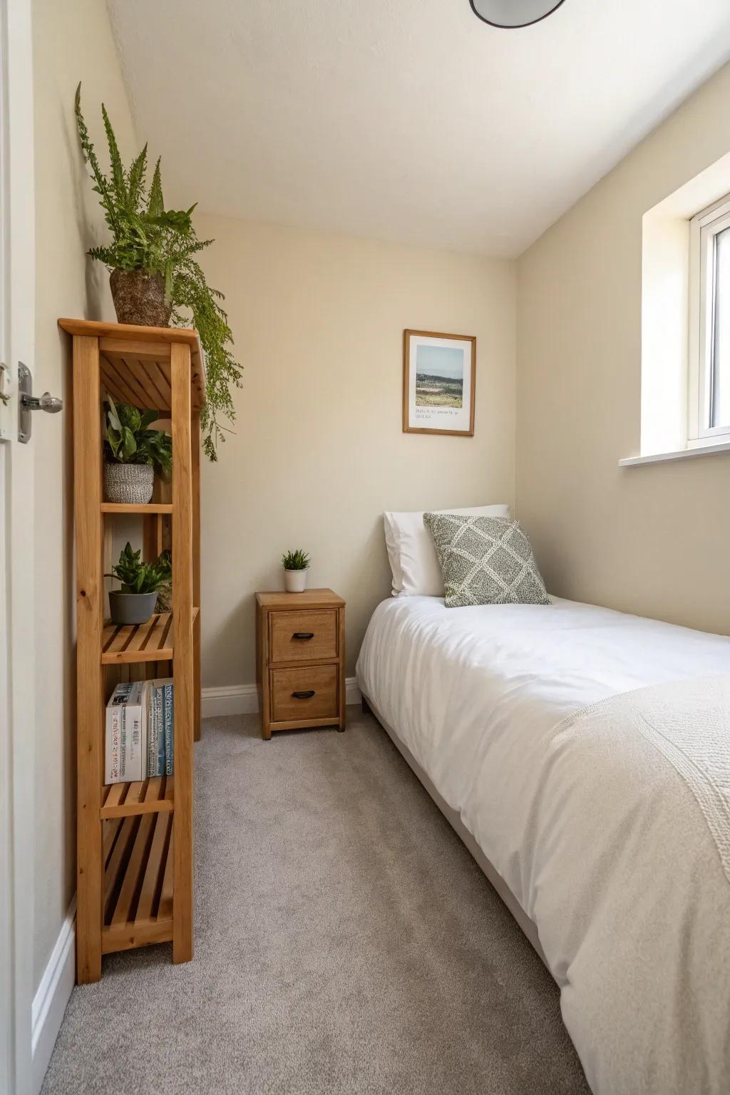 Opt for a light color palette to enhance the perception of space.