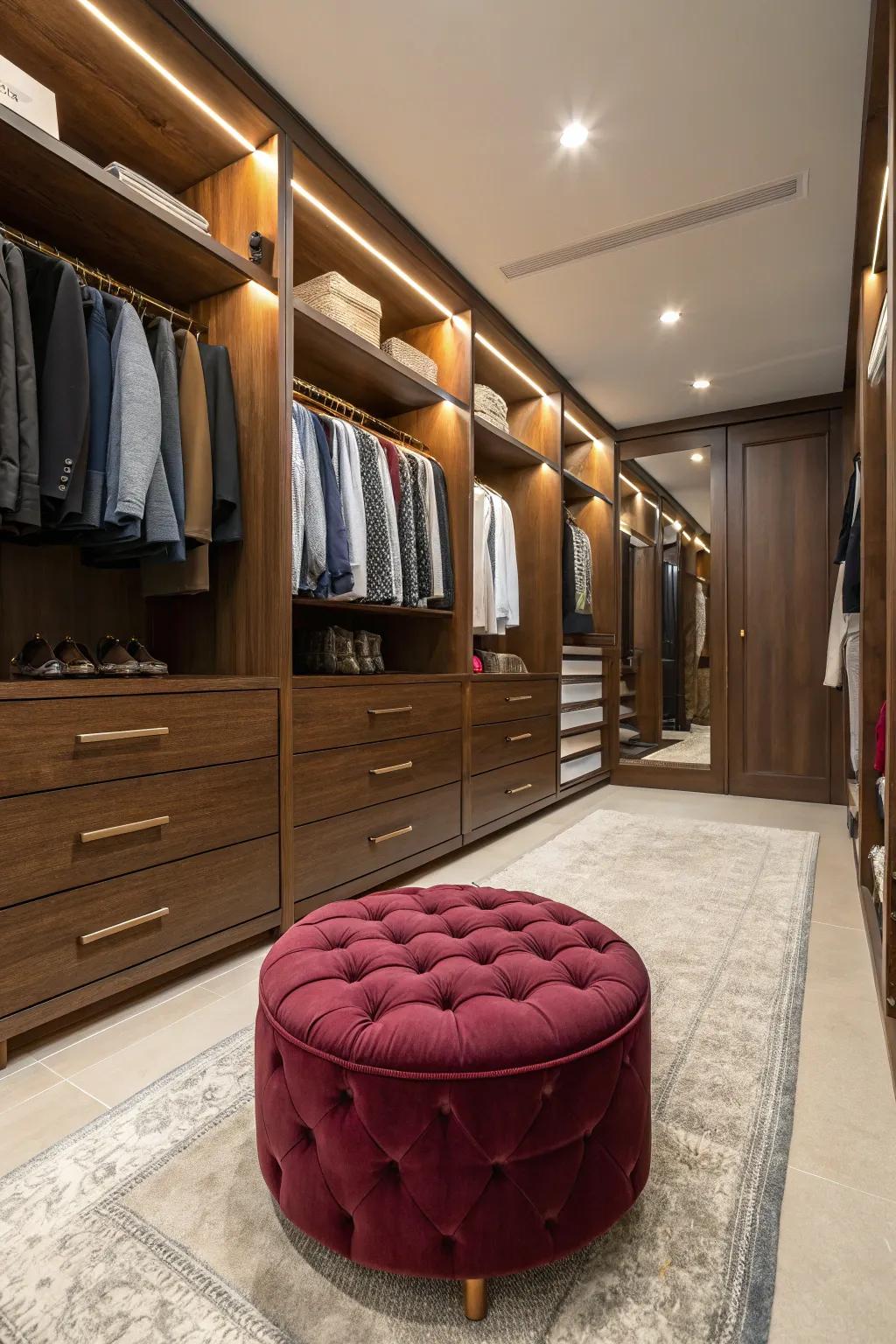 Seating offers a blend of style and usability.