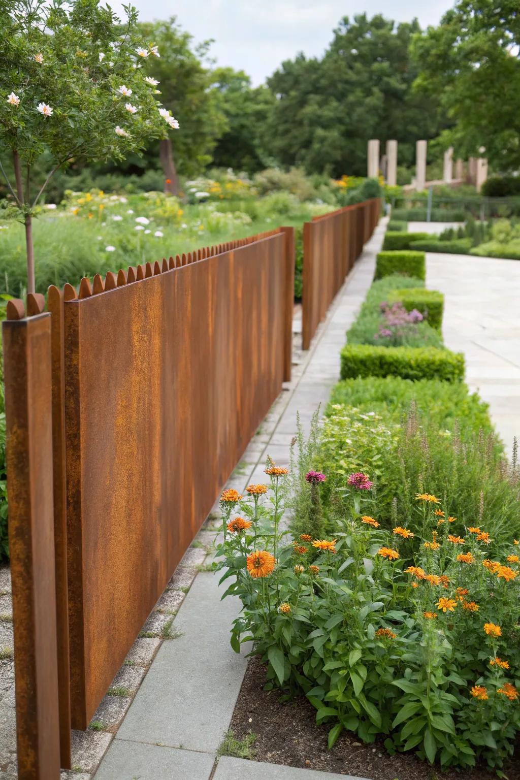 Corten steel provides rustic beauty with modern endurance