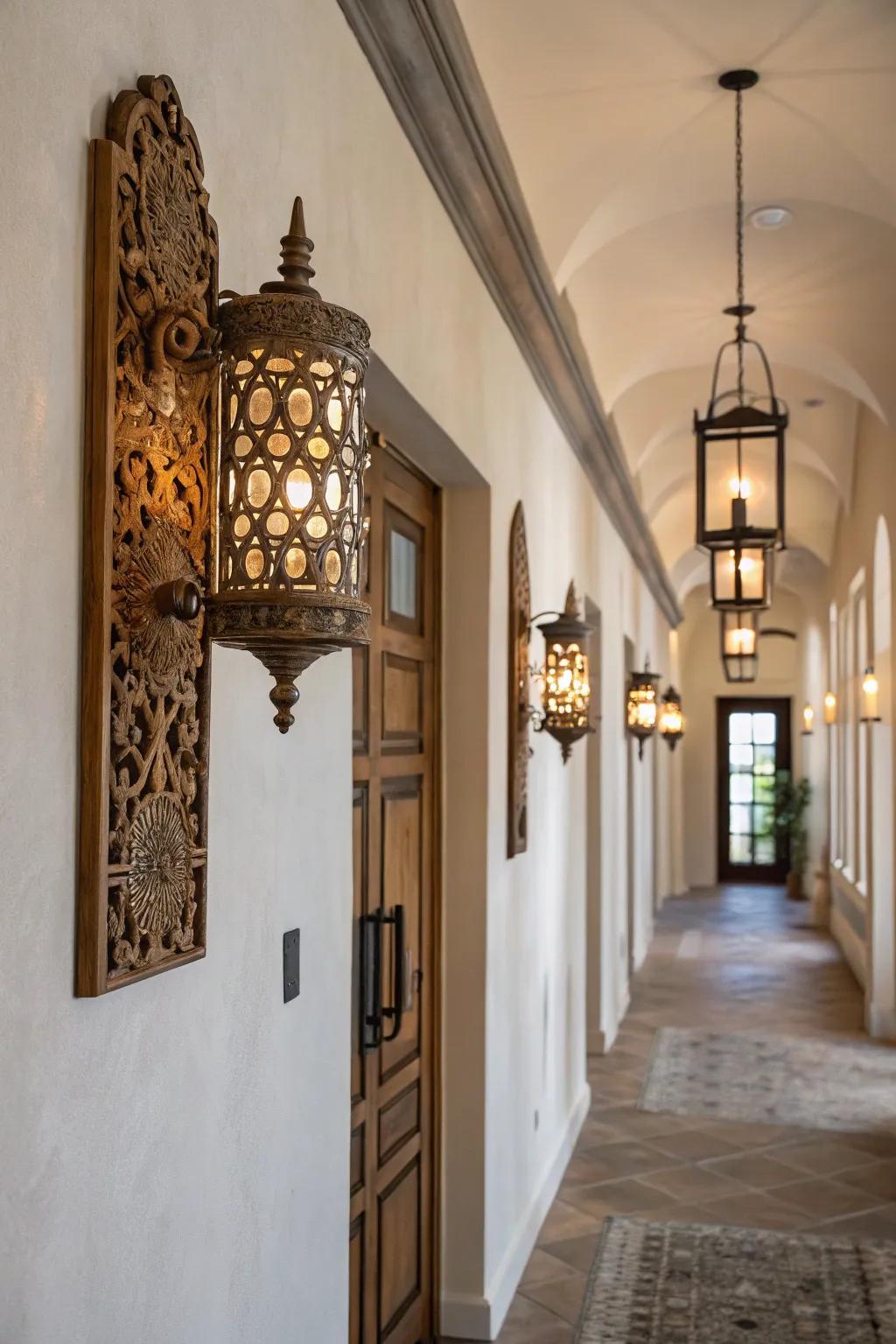 Blended material lights enrich any setting.