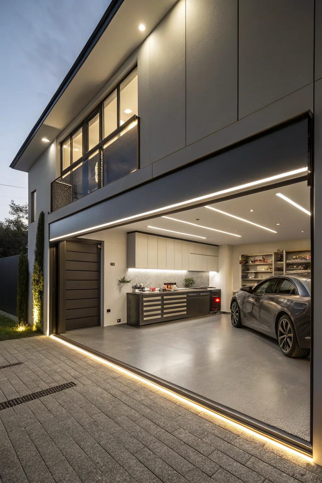 Brighten your garage with innovative lighting solutions.