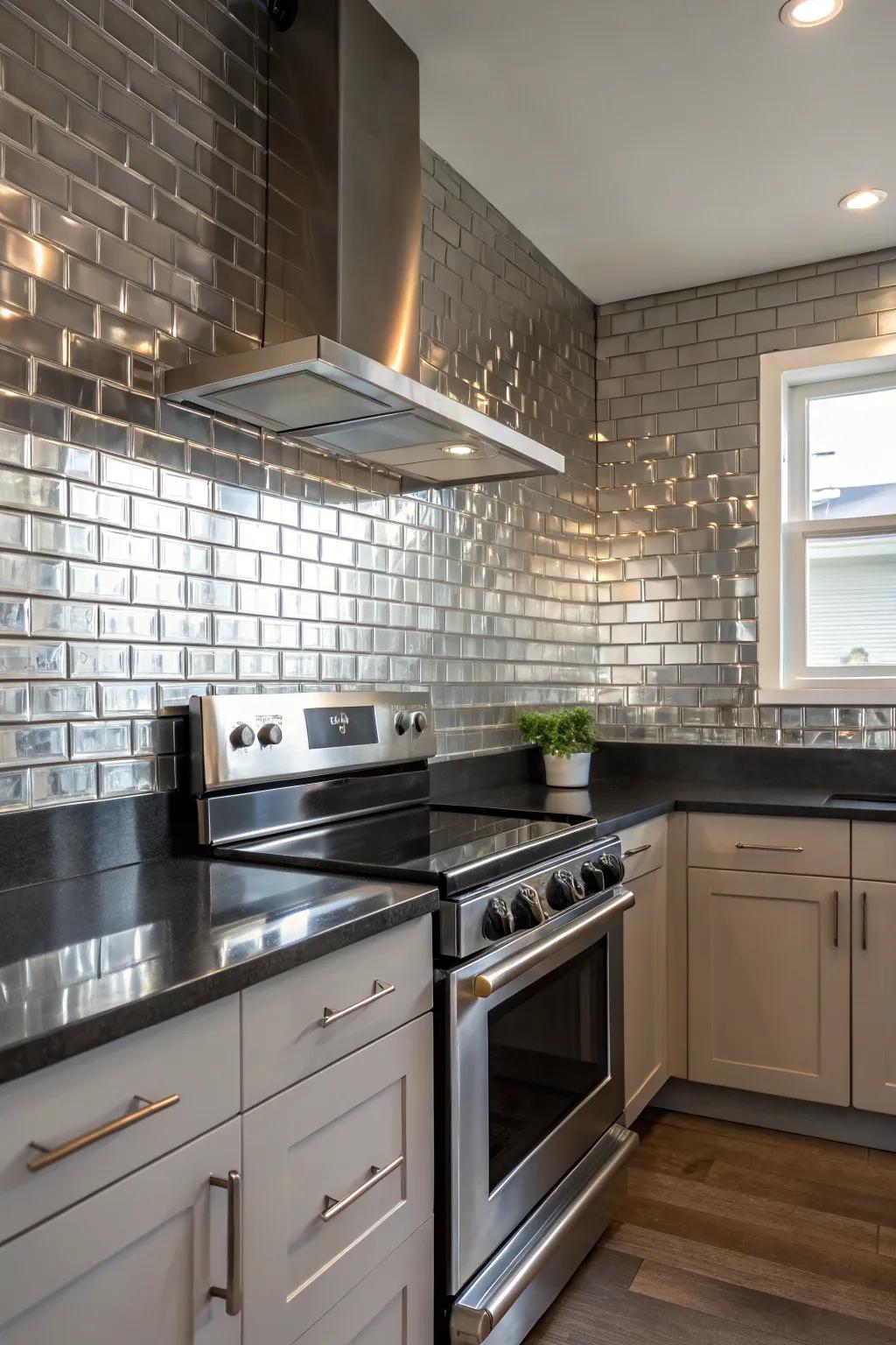 Metal panels bring a sleek and luxurious feel.