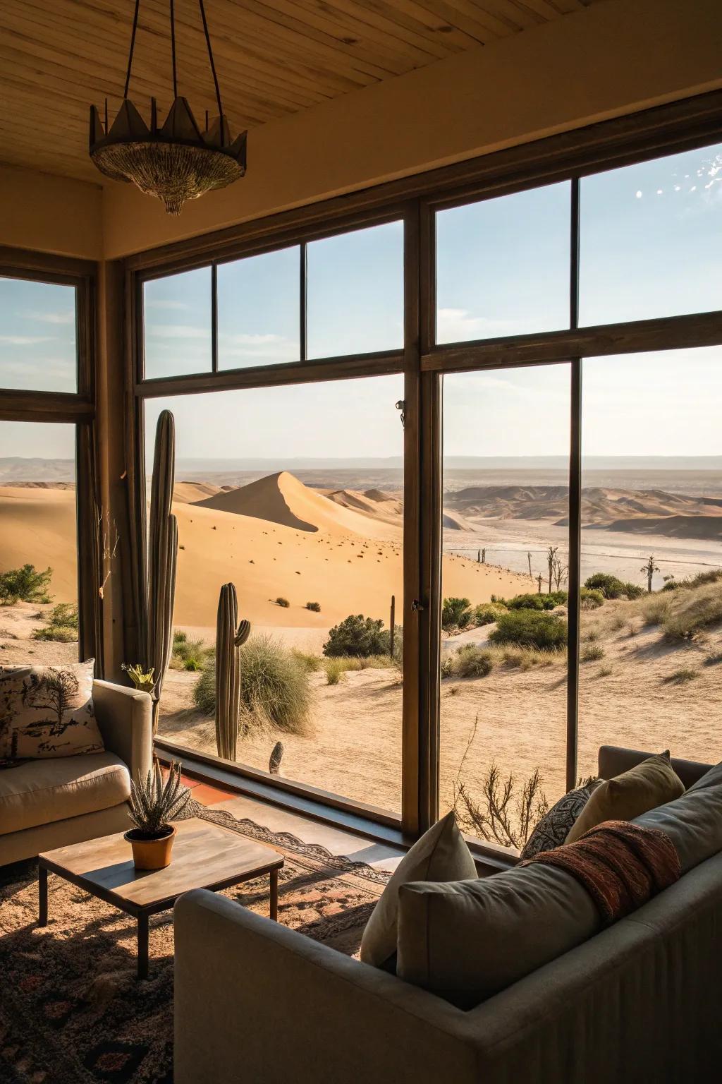 Open spaces improve the connection with the outside world.