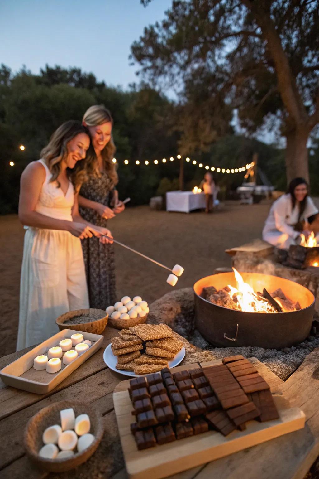 Enjoy making s&rsquo;mores together to celebrate your mortgage freedom.