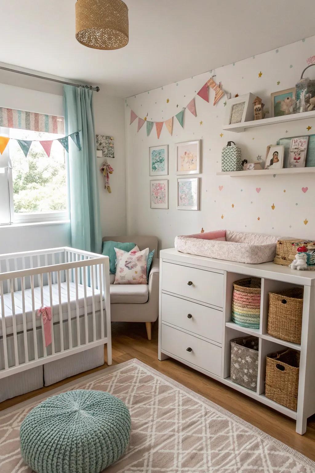 Smart layouts make even smaller nurseries feel spacious and practical.