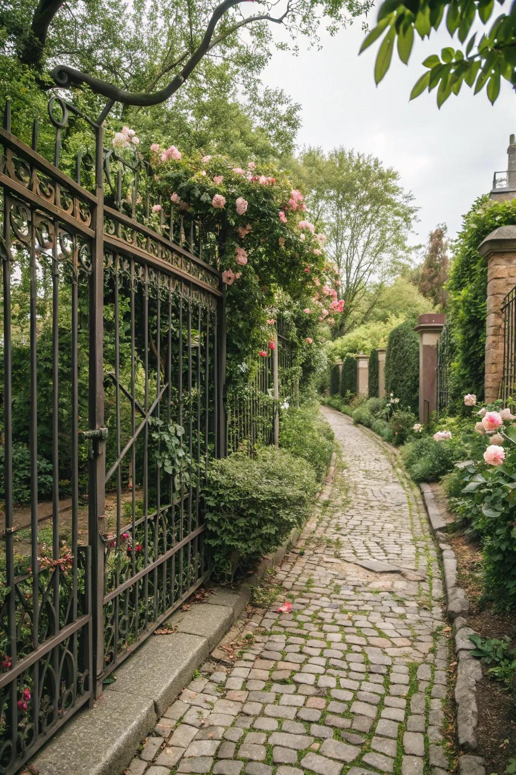 Classic charm with traditional iron rods for your garden.
